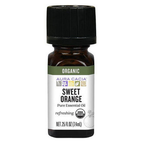 Aura Cacia, Essential Oil, Sweet Orange 0.25 oz