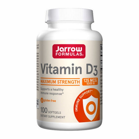 Jarrow Formulas, Vitamin D3, 5000 Iu, 100 Softgels