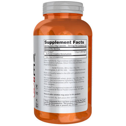 Now Foods, Kre-Alkalyn Creatine, 750mg, 240 caps Now Foods