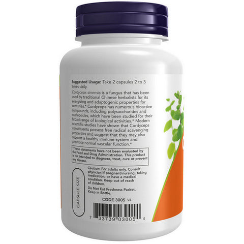 Now Foods, Cordyceps, 750 mg, 90 Vcaps
