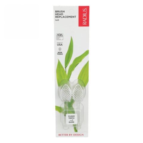 Radius, Toothbrush Replacement Heads Soft, 1 CT