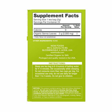 Now Foods, Senna Tea, 24 pk