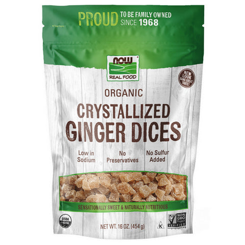 Now Foods, Ginger Dices Crystallized, 1 lb
