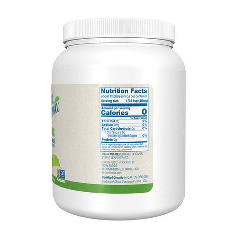 Now Foods, BetterStevia Organic Extract Powder, 1 lb Now Foods