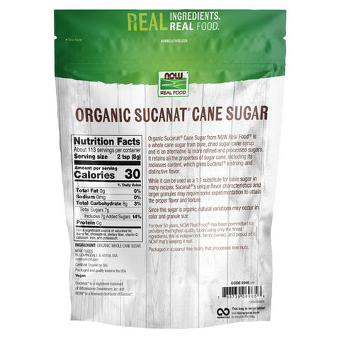 Now Foods, Sucanat Organic, 2 lb