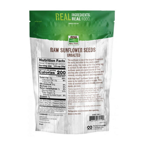 Now Foods, Sunflower Seeds Raw Hulled, Unsalted 1 lb