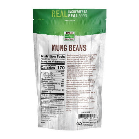 Now Foods, Mung Beans, 1 lb Now Foods