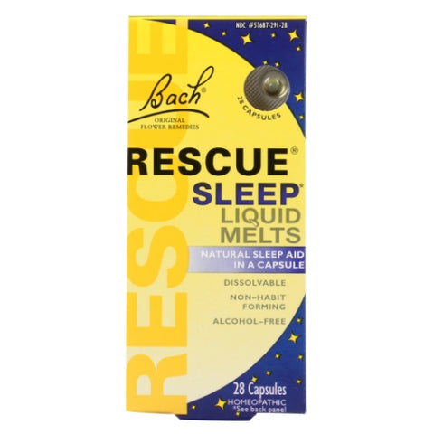 Bach, Rescue Sleep, Liquid Melts 28 caps