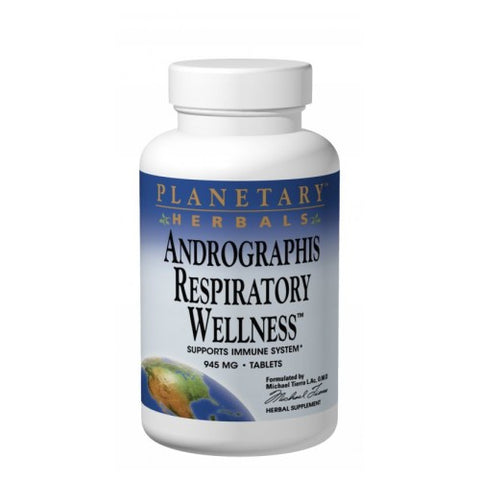 Planetary Herbals, Andrographis Respiratory Wellness, 60 tabs