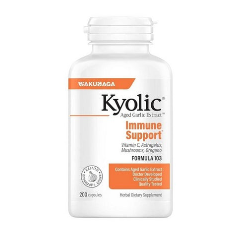 Kyolic, KYOLIC Aged Garlic Extract Immune formula 103, 200 caps