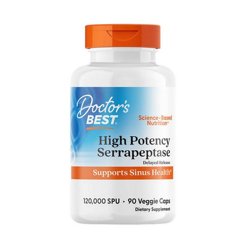Doctors Best, High Potency Serrapeptase, 90 Veggie Caps