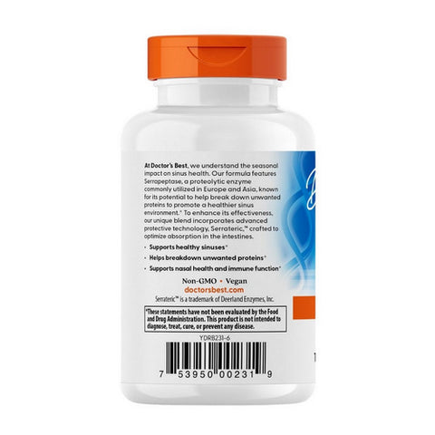 Doctors Best, High Potency Serrapeptase, 90 Veggie Caps