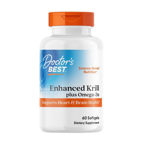 Doctors Best, Real Krill Enhanced with DHA & EPA, 60 softgels