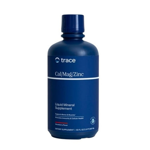 Calcium / Magnesium / Zinc Strawberry 32 Oz by Trace Minerals