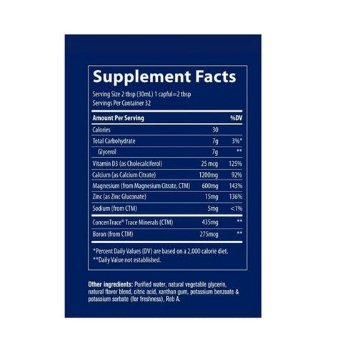 Trace Minerals, Calcium / Magnesium / Zinc Strawberry, 32 Oz Trace Minerals