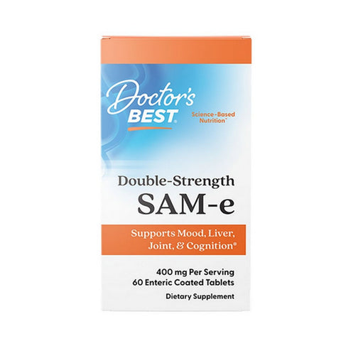 Doctors Best, SAM-e Double-Strength, 400 Mg, 60 Enteric Coated Tablets