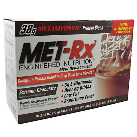 Met-Rx, Original Meal Replacement, Chocolate 40 PK