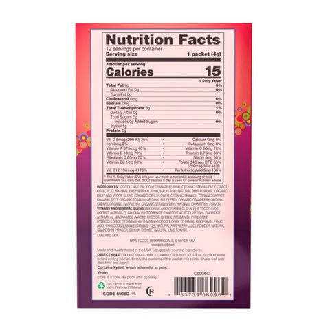 Now Foods, Sugar Free Drink Sticks, Pomegranate Berry 12 sticks, 1.7 oz