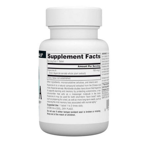 Source Naturals, Huperzine A, 100 MCG, 60 tabs Source Naturals