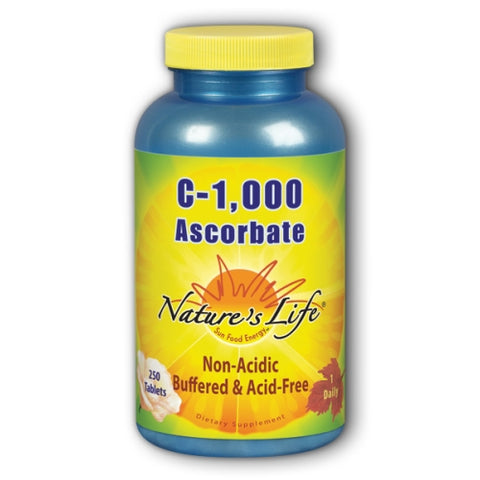Nature's Life, Ascorbate C, 1000 mg, 250 tabs