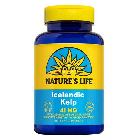 Nature's Life, Icelandic Kelp, 41 mg, 500 tabs