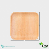Ozo EcoPro, Palm Leaf Plates Square 8", 25 Packets