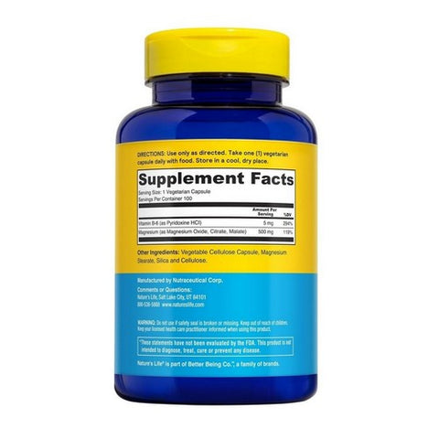 Nature's Life, Renewing Magnesium, 500 Mg, 100 Veg Caps Nature's Life