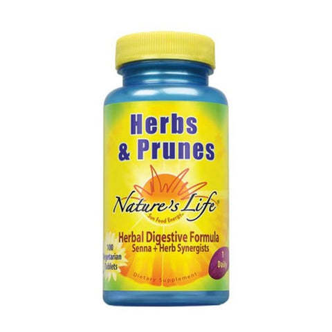 Nature's Life, Herbs And Prunes, 100 Tabs