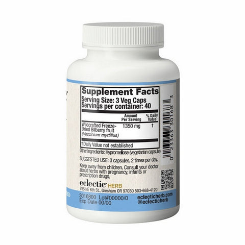Eclectic Herb, American Bilberry, 400 mg, 120 vcaps