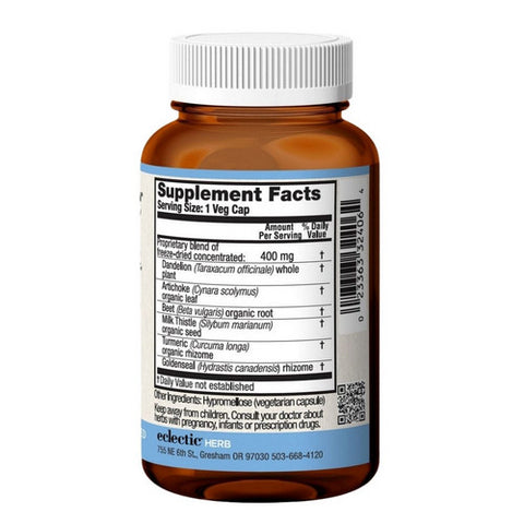 Eclectic Herb, Liver Support, 400 mg, 45 caps