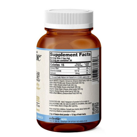 Eclectic Herb, Blood Sugar Support, 120 gm