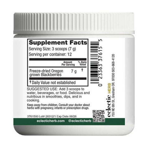 Eclectic Herb, Blackberry, 90 gm