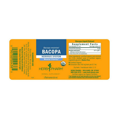 Herb Pharm, Bacopa, 1 oz Herb Pharm