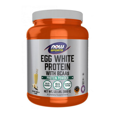 Now Foods, Egg White Protein, Creamy Vanilla Powder, 1.5 lbs