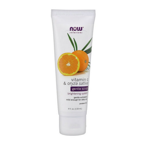 Now Foods, Vitamin C & Oryza Sativa Gentle Scrub, 4 oz