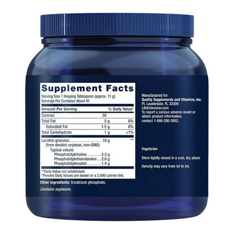 Life Extension, Lecithin, Granules 16 oz