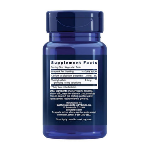 Life Extension, Vanadyl Sulfate, 7.5 mg, 100 tabs