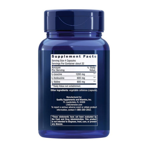 Life Extension, Branched Chain Amino Acids, 90 caps