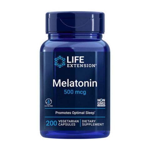 Life Extension, Melatonin, 500 mcg, 200 vcaps