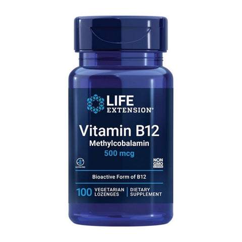 Life Extension, Vitamin B12, 500 mcg, 100 lozenges