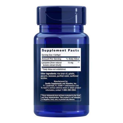 Life Extension, Mega Lycopene Extract, 15 mg, 90 sgels