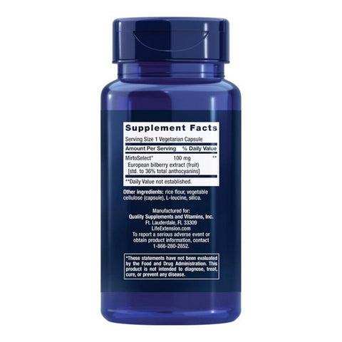 Life Extension, Bilberry Extract, 100 MG, 90 Veg Caps