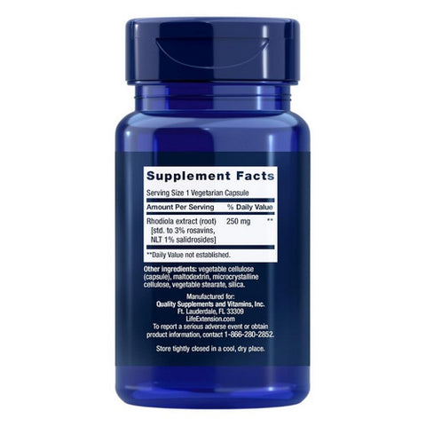 Life Extension, Rhodiola Extract, 250 mg, 60 vcaps