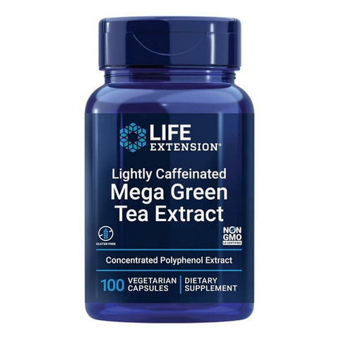 Life Extension, Mega Green Tea Extract (Lightly Caffeinated), 100 vcaps
