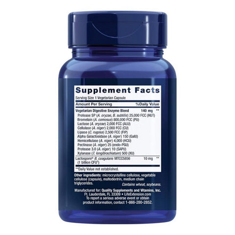 Life Extension, Enhanced Super Digestive Enzymes with Probiotics, 60 Veg Caps