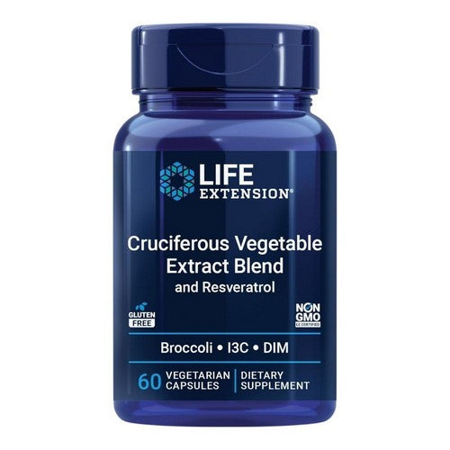 Life Extension, Triple Action Cruciferous Vegetable Extract And Resveratrol, 60 Veg Caps