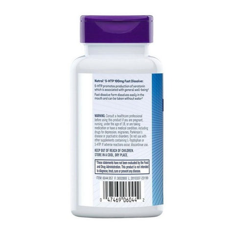 Natrol, 5-HTP Fast Dissolve, 100 mg, 30 Tabs