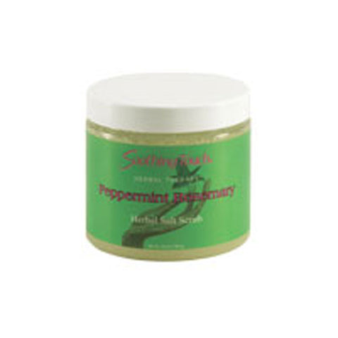 Soothing Touch, Herbal Salt Scrub Peppermint Rosemary Invigorating, PepperMint Rosemary, 20 Oz