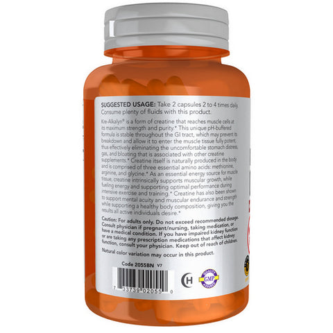 Now Foods, Kre Alkalyn Creatine, 120 caps