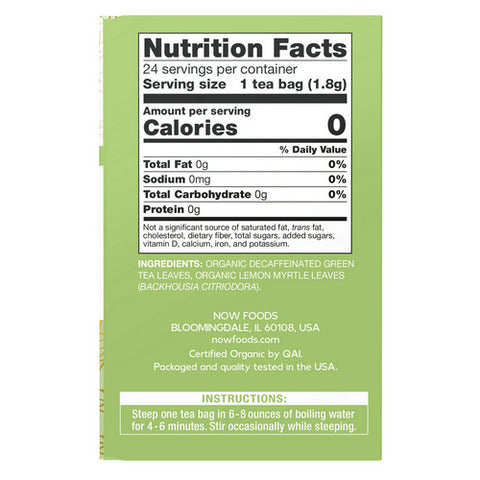 Now Foods, Green Tranquility Tea, 24 bags
